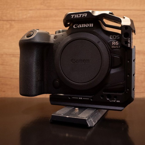 Canon EOS R6 Mark II camera with Tilta Cage