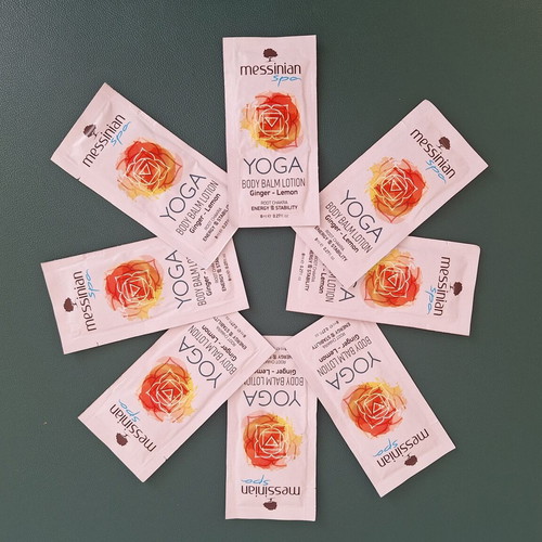 Messinian Spa Yoga Body Balm Lotion Ginger & Lemon samples 8x8ml new