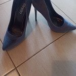 GoGo Shoes pointed high heels like new, size 35, blue velvet