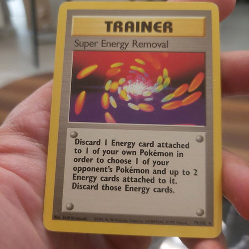 Super Energy Removal Pokémon card like new, Base Set