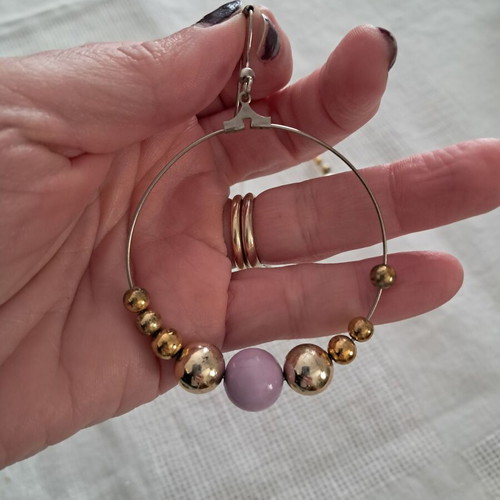 Dangling earrings used, 90s, very light