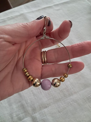 Dangling earrings used, 90s, very light