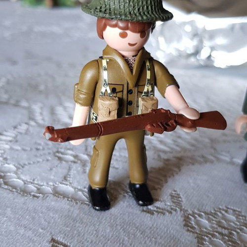 PLAYMOBIL PERSONNALISÉ OFFICIER De Grenadier Waffen  France-1944  Ref 0584 352377912704