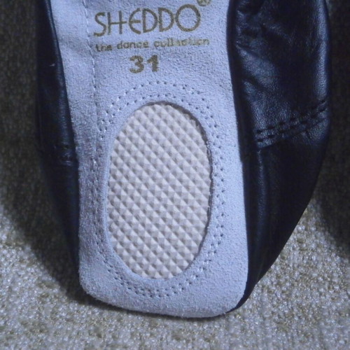 Soft Leather SHEDDO Ballet Shoes Size 31 New Black