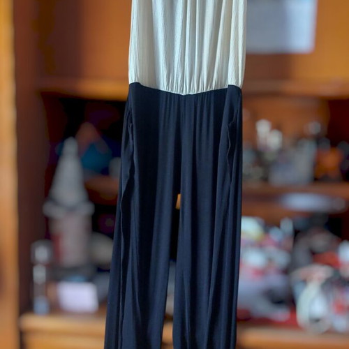 Lynne one-piece jumpsuit used, black with gold details, size S