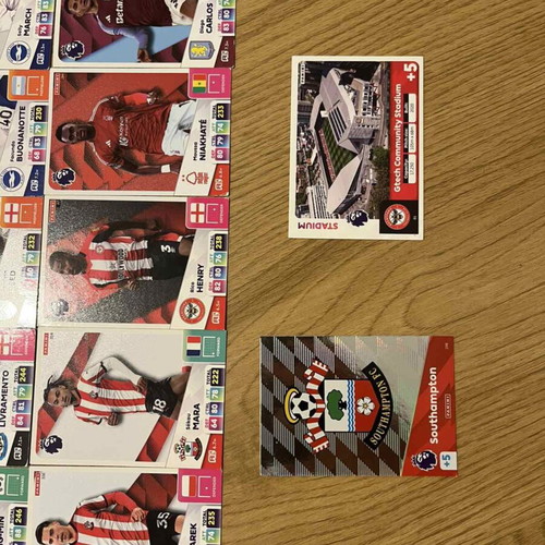 Adrenalyn XL 2025 Premier League cards pack of 17 like new