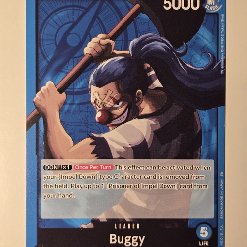 Buggy One Piece Card Game OP16-041 Leader like new