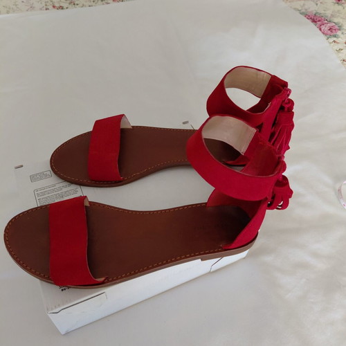 New Look sandals like new, size 39, red