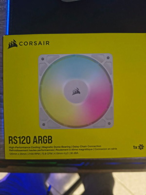 Corsair RS120 ARGB ανεμιστήρας για PC καινούργιος, άσπρος