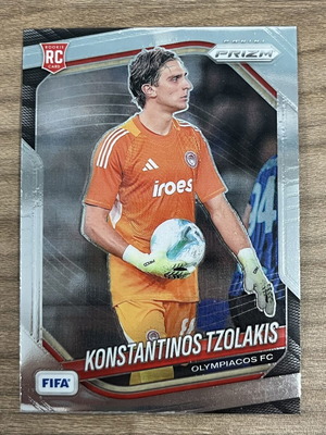 2025-26 Panini Prizm FIFA Soccer RC Konstantinos Tzolakis card like new