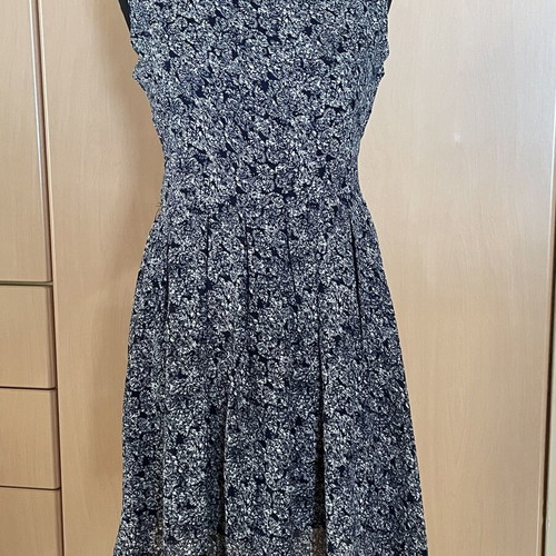 Dress, white and blue, size S / 36 / 8