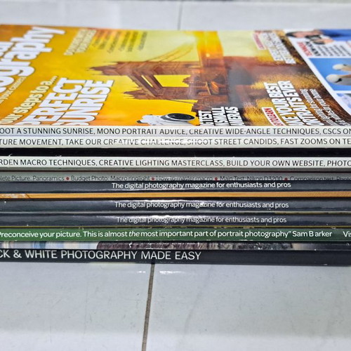 Photography magazines and Photoshop issues collection