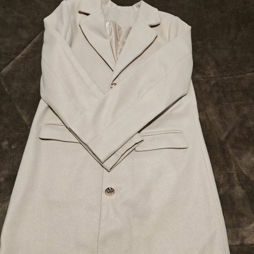 Women's beige coat like new, size M