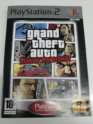 Корица Grand Theft Auto Liberty City Stories Platinum за Ps2 като нова