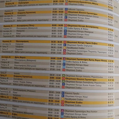 Official Ticket Guide Athens Olympics 2004 like new
