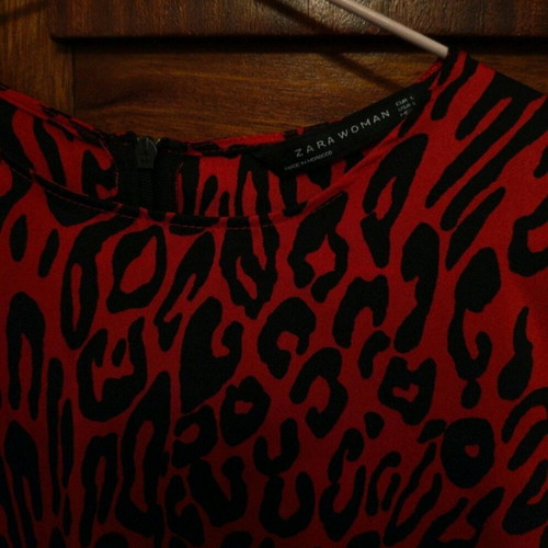 Long satin animal print dress Zara (unworn)