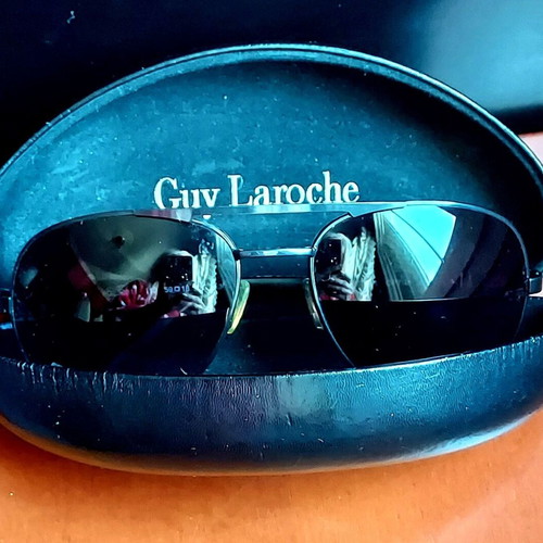 Guy Laroche GL360 men's sunglasses like new, black-silver