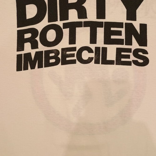 D.R.I. Dirty Rotten Imbeciles tour T-shirt 1987 like new, white, size M