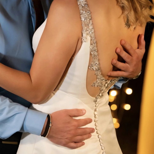 Wedding dress used, white, tailored to measurements