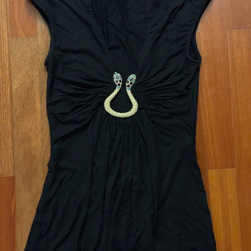 Sky jewel blouse large like new, black