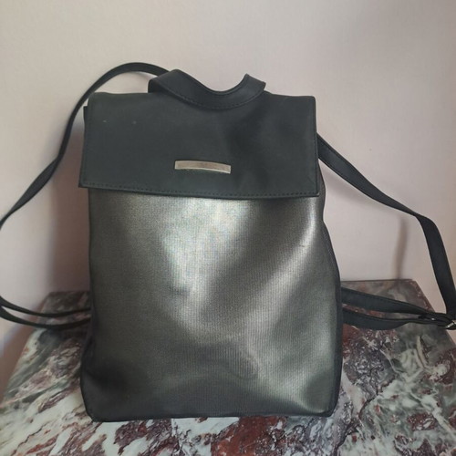 Black daily backpack used, shoulder type