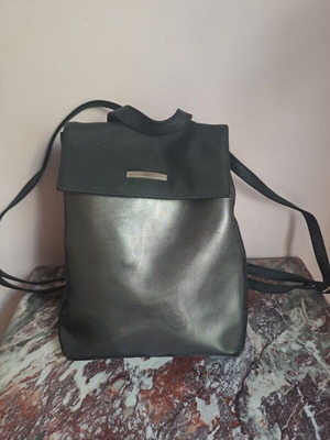 Black daily backpack used, shoulder type