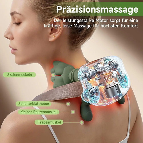 4D Bionic Hand Neck Massager like new, electric shiatsu device for neck and shoulders