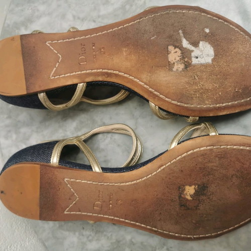 Christian Dior sandals used, size 36