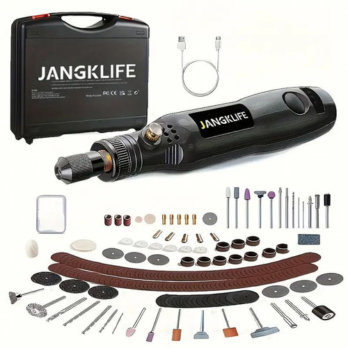 JANGKLIFE Mini Drill & Rotary Tool Set New with Accessories and Storage Case