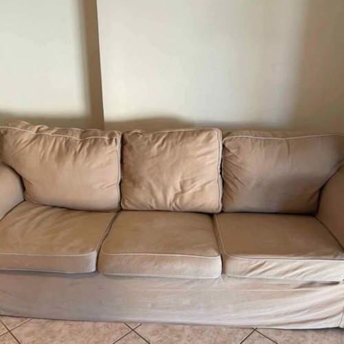 IKEA EKTORP three-seat sofa beige like new