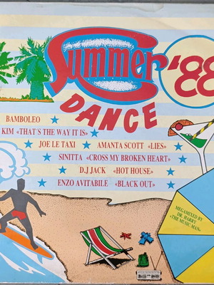 Vinyl record used with various 80s mix hits