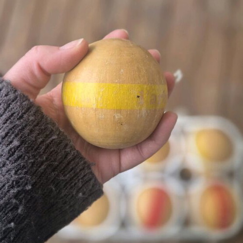 Vintage σετ ξύλινες μπάλες Bocce / Pétanque μεταχειρισμένο, 12 τμχ