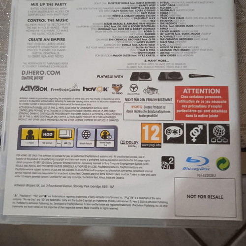 PS3 video game DJ Hero 2 new