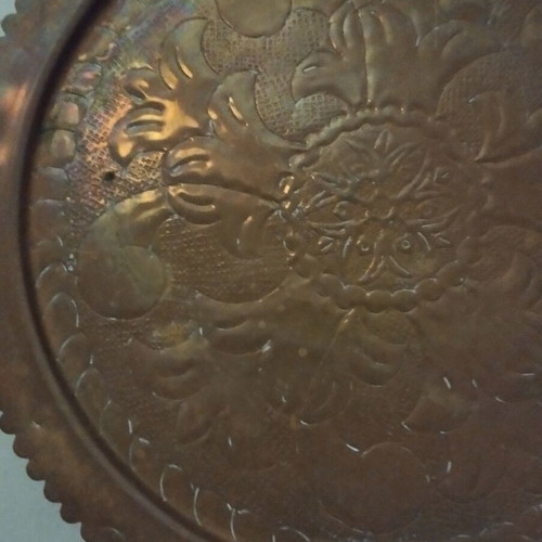 Decorative plate used, medium size, tabletop or hanging