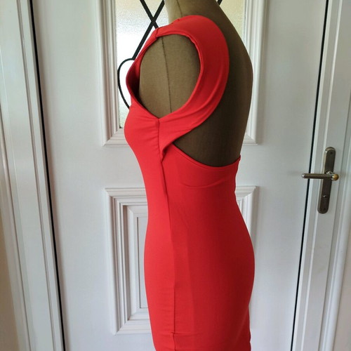 Shein dress red new, size S