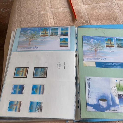 Olympic Europa stamps used with first day covers
