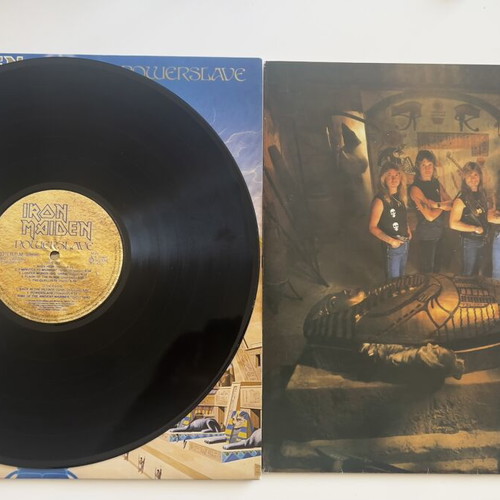 Iron Maiden Powerslave LP vinyl first press 1984 like new metal