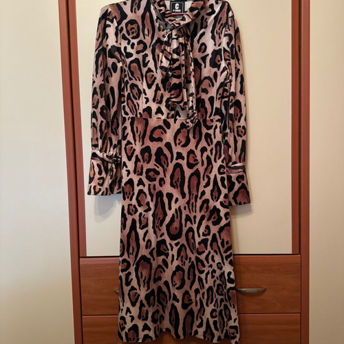 C-Throu women's dress new, size M, velvet leopard print