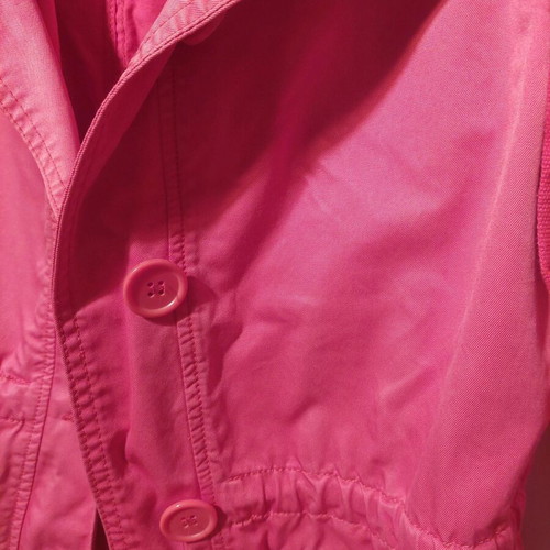 Benetton cotton coral trench coat like new, size M