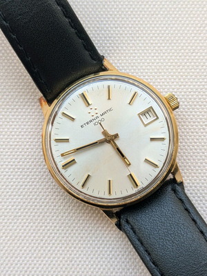 Eterna Matic 1000 μεταχειρισμένο επίχρυσο ρολόι με κουτί