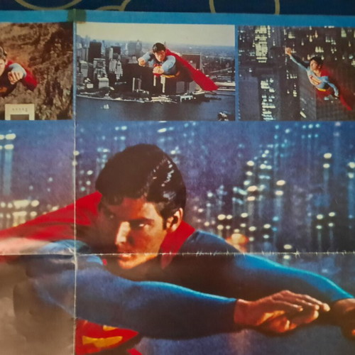 Superman Collectible Poster 1979 used, DC superhero