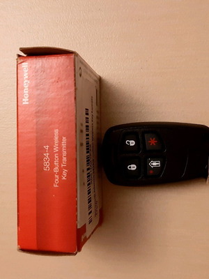 Honeywell wireless alarm key fob 5834-4 new