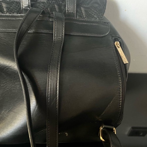 Modern Embossed Verde Backpack New, Black