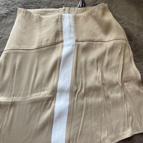 Nadia Rapti mini skirt, medium, beige and white