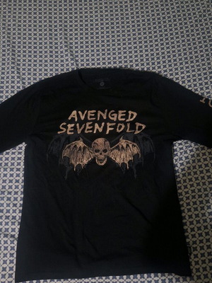 Avenged Sevenfold μπλούζα ολοκαίνουργια, μέγεθος M, μαύρη και μπεζ, μακρυμάνικη