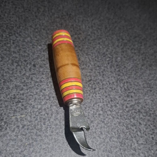 IDEAL PATENTA bar tool and opener with wooden turned handle