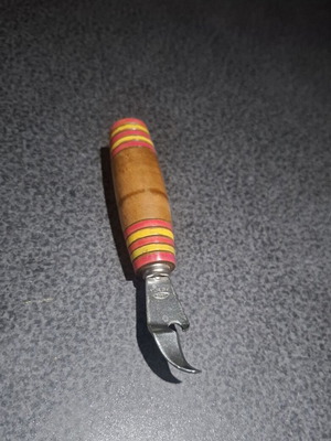 IDEAL PATENTA bar tool and opener with wooden turned handle