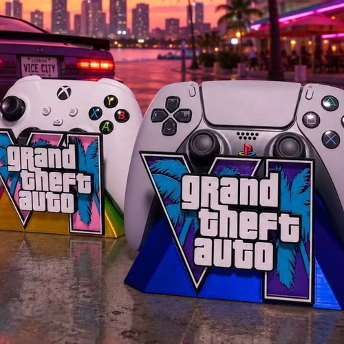 GTA VI 3D Printed Controller Stand for PS5 and Xbox