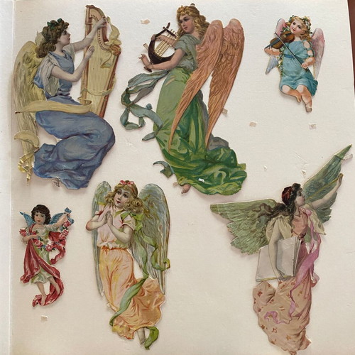 Premium vintage scraps collection 22 pieces 1930 used