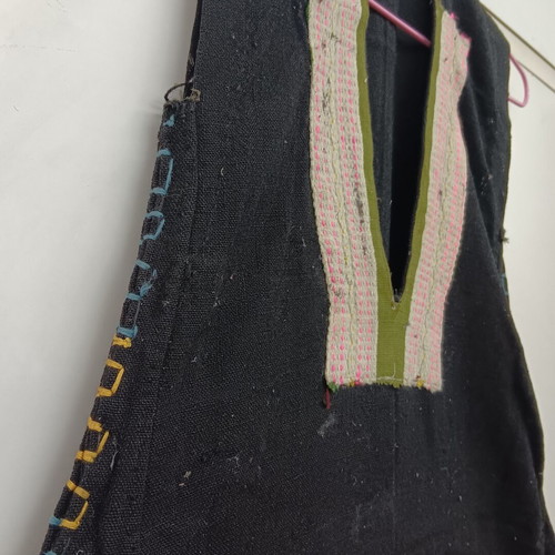 Traditional collectible wool folk art dress used